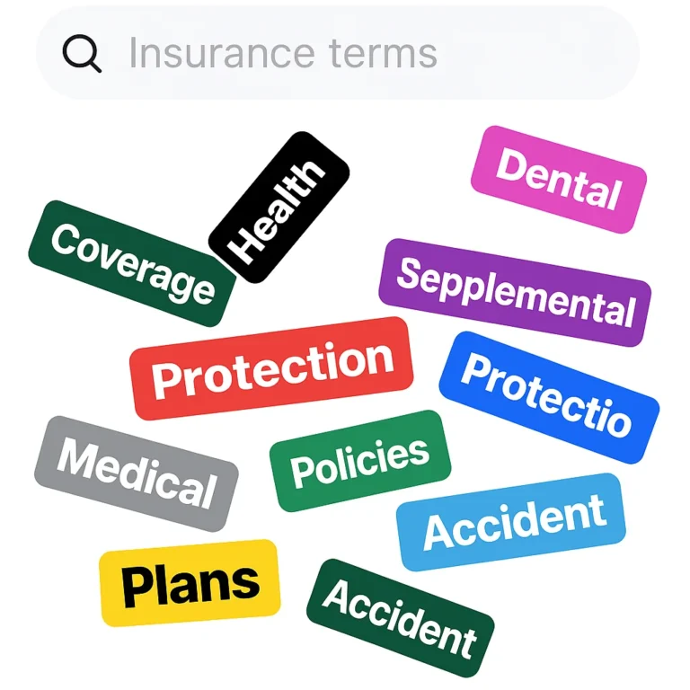 Términos básicos de seguros méicos y dentales